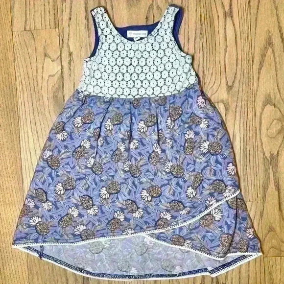 Tucker + Tate Girls Lace and Pineapple Dress Size 4 - Picture 6 of 8